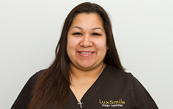 young girl at dentist