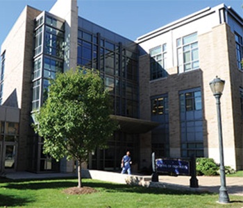 Outside view of dental school building